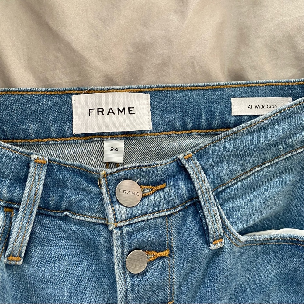 FRAME Wide Leg Denim